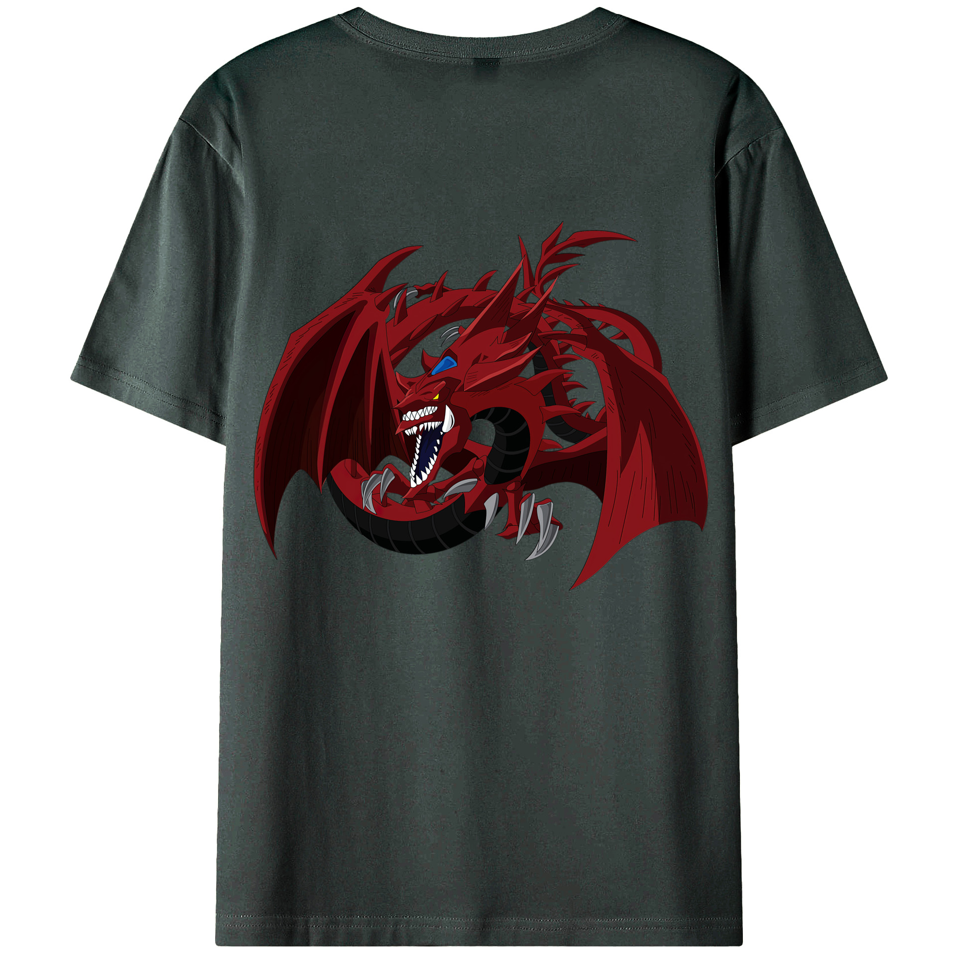 （画像用） 遊☆戯☆王 Yu-Gi-Oh! 綿100％ メンズ半袖Tシャツ（バックプリント） 通気性